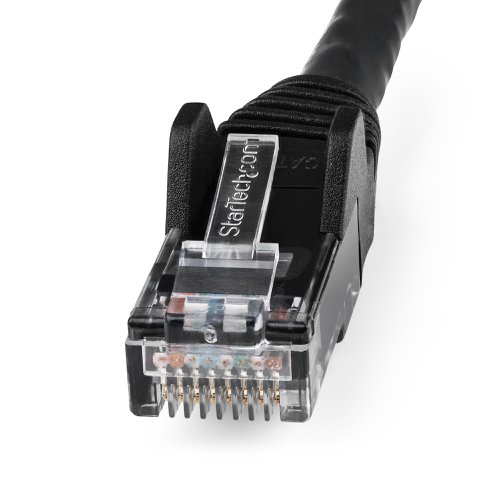 StarTech.com 2m CAT6 Ethernet Low Smoke Zero Halogen 10 Gigabit Black UTP Network Cable