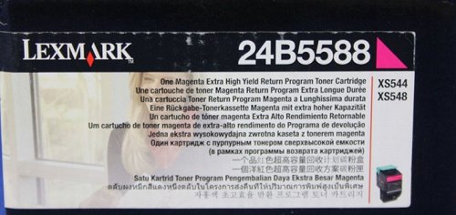 Lexmark 24B5588 Toner Cartridge Magenta Return Program, 3.000 Pages For Lexmark XS 544 24B5588