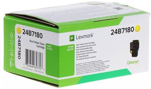 Lexmark 24B7180 XC2235 Yellow Toner Cartridge C2240 24B7180
