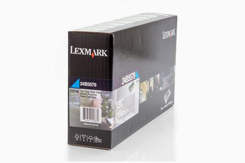Lexmark 24B5579 Toner Cartridge Cyan, 10.000 Pages For Lexmark CS 748 24B5579
