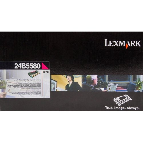 Lexmark 24B5580 Toner Cartridge Magenta, 10.000 Pages For Lexmark CS 748 24B5580