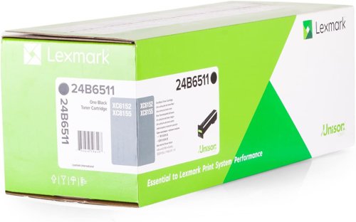 Lexmark 24B6511 Toner Cartridge Black, 25.000 Pages For XC 6100 Series/6152 Series/8155 Series 24B6511