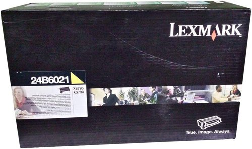 Lexmark 24B6021 Toner Cartridge Yellow, 18.000 Pages For XS 795 Dte/798 De/Dte 24B6021
