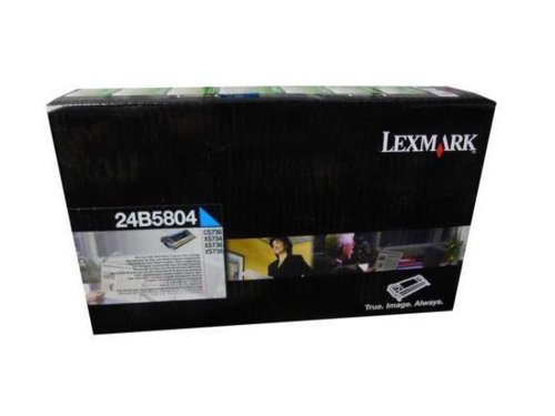 Lexmark 24B5804 Toner Cartridge Cyan Return Program, 10.000 Pages For Lexmark XS 734 24B5804