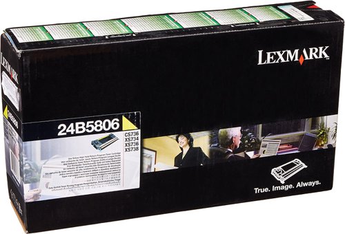 Lexmark 24B5806 Toner Cartridge Yellow Return Program, 10.000 Pages For Lexmark XS 734 24B5806