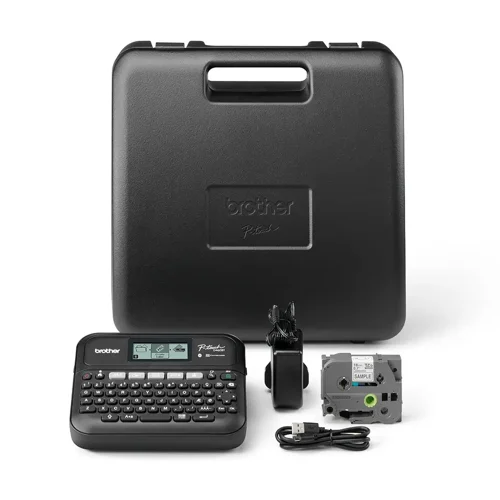 P-Touch PT-D460BTVP Professional label printer with a carry case is ideal for use at home or in the office. Creates labels using the built-in keyboard, can connect via the app and use on your smart device via Bluetooth or connect to a PC via USB for additional labelling functionality. Create decorative labels with various patterns, on the built-in keyboard. With a graphic display for easy label editing, preview labels before printing them out. With label storage for quick reprint of frequently used labels. Connect via USB, PC or Bluetooth 5.0 connectivity.