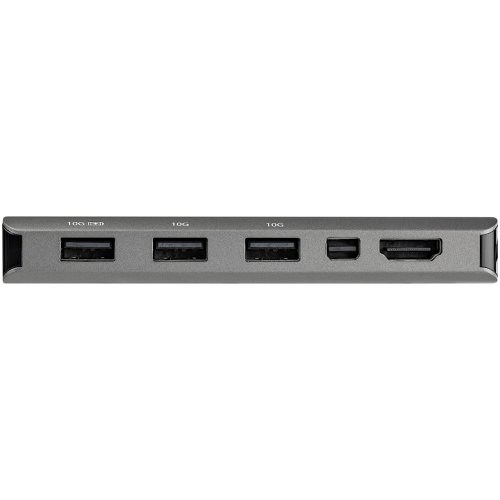 This USB-C multiport adapter with DP 1.4 Alt-Mode supporting 4K 60Hz HDMI and mini DisplayPort turns your MacBook Pro, Dell XPS, or other USB-C laptops or tablet into a workstation, anywhere you go. The USB Type-C multiport adapter provides 4K HDMI or mDP video output, three USB 3.2 Gen 2 Type-A (10Gbps) ports including one BC 1.2 charge port; and one USB-C port (10Gbps), all through one connection to your laptop's USB-C or Thunderbolt 3 port. Plus, it offers advanced charging through USB Power Delivery 3.0 and an extra-long attached 12-inch (30 cm) host cable for an extended reach to offer more set up flexibility.The portable docking station connects your laptop to a 4K 60Hz HDMI or mini DisplayPort monitor (4096 x 2160p) to create a powerful workstation. Can be used with an mDp to DP video adapter to connect your DP monitor and can also connect to an ultrawide monitor.The USB-C to USB 3.1 Gen 2 hub gives you one USB-C port and three USB-A ports to connect your legacy USB devices.With support for USB PD 3.0 (up to 100W), the USB Type-C multiport adapter lets you power and charge your laptop, and power your peripherals when connected to a USB-C power adapter. PD 3.0 features Fast Role Swap to prevent USB data disruption when you switch power sources (USB-C power adapter to bus power).