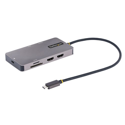 StarTech.com USB C Multiport Adapter Dual 4K HDMI PD