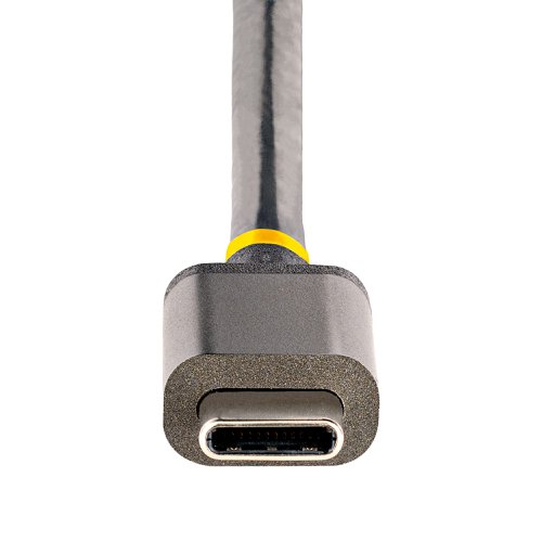 This USB-C Multiport Adapter with DP 1.4 Alt Mode supports 4K 60Hz HDMI (HDR) and turns your MacBook, Dell XPS, or other USB-C laptop or tablet into a workstation, anywhere you go. The USB Type-C Multiport Adapter features a 4K HDMI video output, three USB 3.2 Gen 1 Type-A (5Gbps) ports, SD and MicroSD card readers and a Gigabit Ethernet port, all through one connection to your laptop's USB-C, USB4, or Thunderbolt 3/4 port. Plus, it offers advanced charging and flexibility through a shared USB-C Power Delivery 3.0 and Data port which can be used to connect peripherals, with USB 2.0 transfer speeds (480Mbps), when a power source is not connected. The Multiport Adapter features an extra-long attached 12-inch (30 cm) host cable - for an extended reach, to offer more set up flexibility.The portable docking station enables you to connect a 4K 60Hz HDMI monitor (4096 x 2160p), or an ultrawide monitor, to your laptop, to create a powerful workstation.The USB-C to USB 3.2 Gen 1 hub features three USB-A (5Gbps) ports for connecting your USB devices.A versatile dock solution for use at your office desk, home office, hotel desk, or in the boardroom, and is portable enough to be carried in your bag or backpack for mobile use. This lightweight USB-C Adapter can operate with bus-power alone, or use the USB-C port to connect a USB-C power adapter (not included with Multiport Adapter) for laptop charging. Alternatively, use the USB-C port to connect additional peripherals at USB 2.0 speeds.Access your multimedia content with ease. The Multiport Adapter provides direct access to your SD, SDHC and SDXC memory cards or microSD (uSD) cards.With support for USB Power Delivery 3.0 pass through (up to 100W), the USB Type-C Multiport Adapter allows you to power and charge your laptop, when connected to a USB-C power source. PD 3.0 features Fast Role Swap (FRS) to prevent USB data disruption when you switch power sources (USB-C power adapter to bus power).The Gigabit Ethernet port ensures reliable wired network access, with support for PXE Boot and WoL.