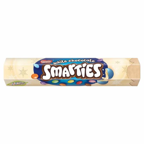 Smarties White Chocolate Giant Hex Tube 120g 12555349