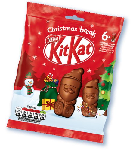 Kit Kit Chocolate Santa Mini Pouch 55g 12479536