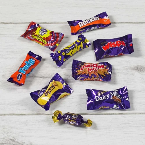 A mix of miniature versions of your beloved Cadbury chocolates, Cadbury Heroes are the perfect sharing treats for the office or at home. Catering to all tastes, this irresistible 290g carton includes all your classic favourites: Dairy Milk, Dairy Milk Caramel, Twirl, Wispa, Crunchie Bits, Eclair, Dinky Decker, Fudge and Creme Egg Twisted- individually wrapped for freshness.