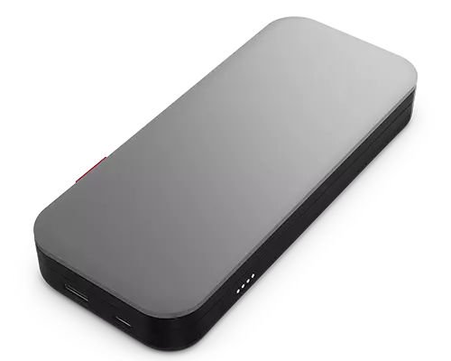 8LEN40ALLG2WWW | The Lenovo Go USB-C Laptop Power Bank (20000 mAh) is a game-changing solution for remote workers who need access to a large reserve of power for their USB-C laptops and devices to achieve peak productivity. With a whopping 20,000 mAh capacity, you can rapidly charge multiple devices even while you are recharging the power bank. With built-in overcharge and safety protection.
