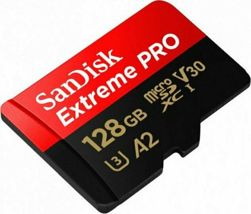 SanDisk Extreme PRO 128GB Micro SDXC UHS-I Class 10 with Adaptor SanDisk