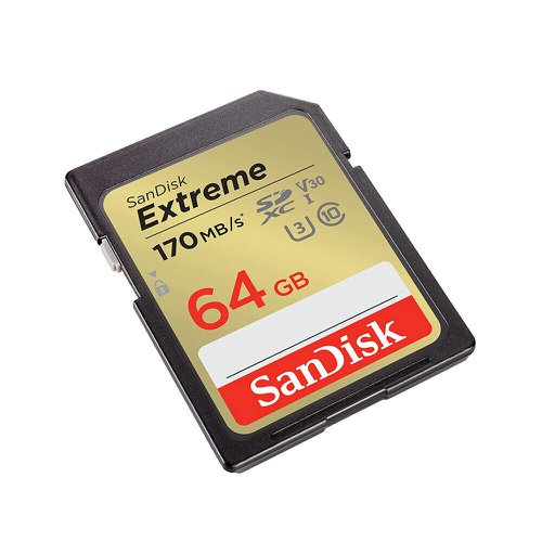 SanDisk Extreme 64GB SDXC UHS-1 Class 10 Memory Card SanDisk