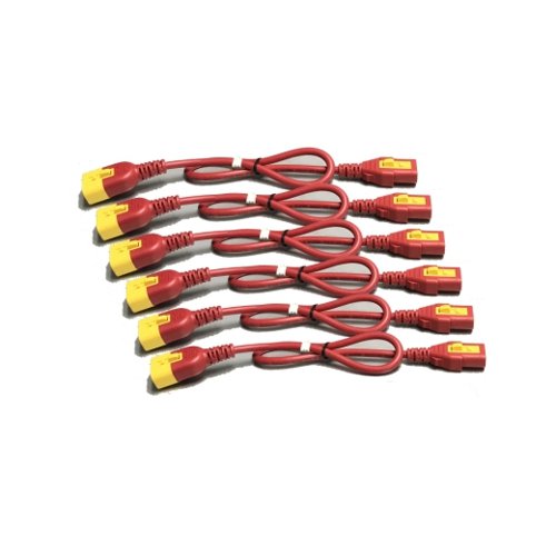 APC Power Cord Kit 6 Locking C13 C14 1.8m Red
