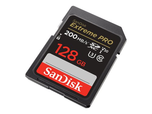 SanDisk Extreme PRO 128GB SDXC UHS-I Class 10 Memory Card