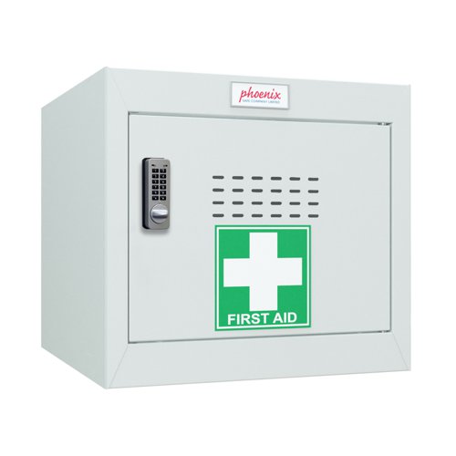 61853PH - Phoenix MC Series Size 1 Cube Locker in Light Grey with Electronic Lock MC0344GGE