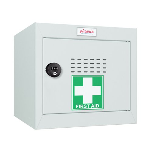 Phoenix MC Series Size 1 Cube Locker in Light Grey with Combination Lock MC0344GGC