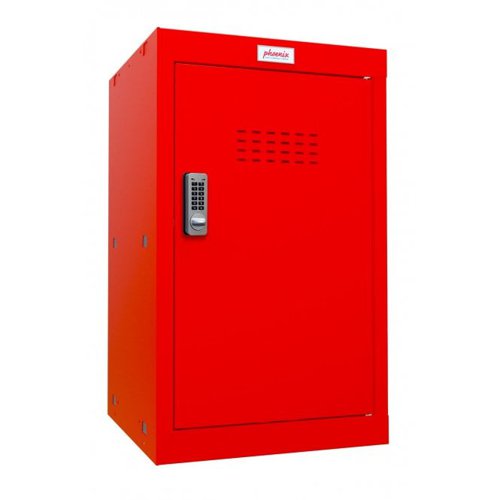 Phoenix CL Series Size 3 Cube Locker in Red with Electronic Lock CL0644RRE Phoenix