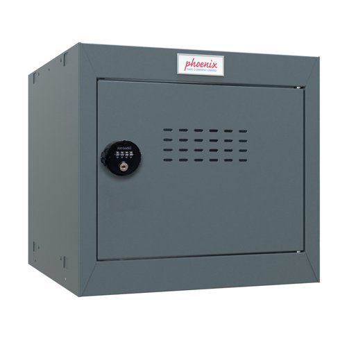 Phoenix CL Series Size 1 Cube Locker in Antracite Grey with Combination Lock CL0344AAC Phoenix