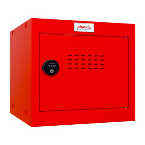 Phoenix CL Series Size 1 Cube Locker in Red with Combination Lock CL0344RRC