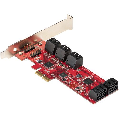 StarTech.com SATA PCIe Card 10 Port PCI Cards 8ST10P6GPCIESATACARD