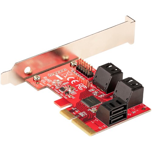 StarTech.com SATA PCIe Expansion Card 6 Ports