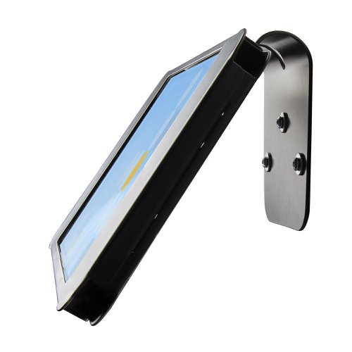8STSECTBLTPOS2 | The secure iPad enclosure lets you set up a tablet as a point of sales (POS) system in your business or for secure product displays. It supports the 10.2” iPad (7/8th gen), 10.5” iPad Air (3rd gen), 10.5” iPad Pro (2nd gen), or other 10.2”/10.5” tablets.Secure and ProtectedThe enclosure protects your tablet from tampering and theft using a lock and key, and for enhanced security, it has two K-slots at the back. The display is fully accessible while blocking the buttons from access. The all-steel construction makes for a sturdy enclosure that protects and shields the tablet from day-to-day wear and tear.Multiple mounting optionsUsing the included 30° angled bracket you can use it as a stand or use it to securely mount the enclosure to any flat surface while keeping the display easy to see. The VESA 100x100 pattern provides additional installation options for monitor mounts, arms, or stands that support 2.2 lbs (1.0 kg) or higher. You can mount the enclosure to the bracket in portrait or landscape mode to better suit the viewing angle or content displayed.Functional designCreate a seamless surface between the display and enclosure using the included pads that allow the tablet to sit closer to the display opening (8.5x6.4 in / 217.5x164 mm). You can power your tablet while it's secured by routing the power cable inside the enclosure to the rear.The SECTBLTPOS2 is backed for 5-years by StarTech.com, including free lifetime 24/5 multi-lingual technical assistance.