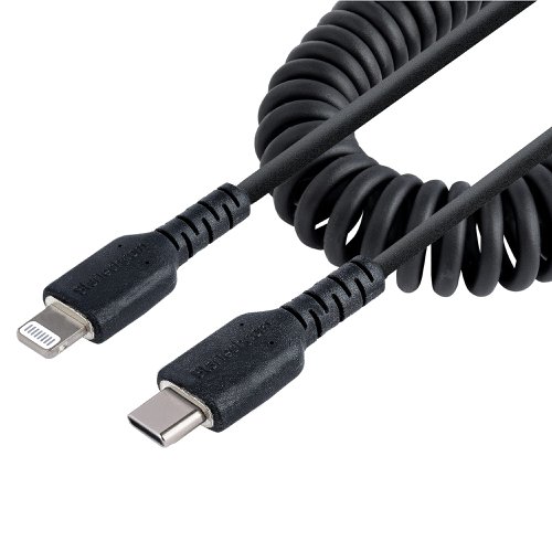 StarTech.com USB C To Lightning Cable 50cm Coiled