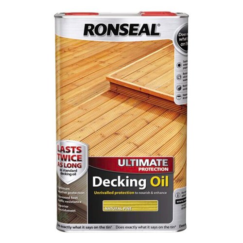 Ronseal Ultimate Decking Oil 5L Natural Pine [37300]