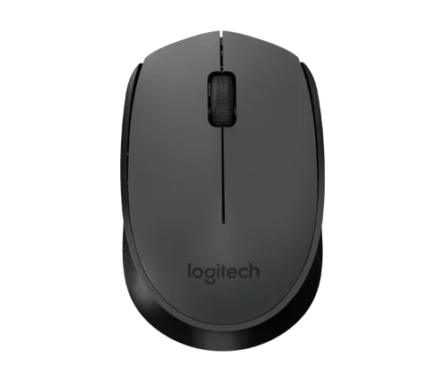 Logitech M170 Wireless Mouse, Ambidextrous, Optical, RF Wireless, 1000 DPI, Grey 910-004642