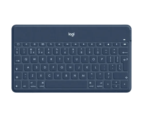 Logitech Keys-To-Go, UK International, 1.7 cm, 1.2 mm, Apple, iPad, iPhone, Apple TV, Blue 920-010060