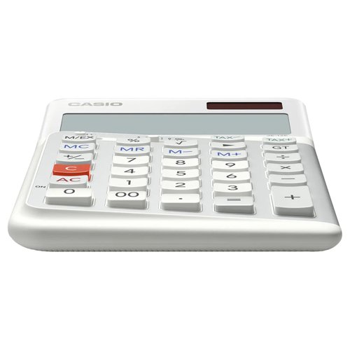 Casio MS-100FM 10 Digit Desktop Calculator Silver MS-100FM-WA-UP