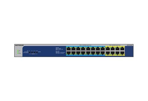 Netgear GS524UP 24 Port Gigabit Ethernet High Power PoE Plus Unmanaged Switch with PoE Plus Ports  8NE10307727
