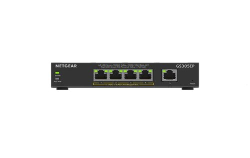 Netgear GS305EP 5 Port Managed L3 Gigabit Power Over Ethernet Network Switch  8NE10324503