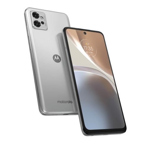 Motorola Moto G32 6.5 Inch Dual SIM Qualcomm Snapdragon 680 Android 12 USB C 4GB 64GB 5000 mAh Satin Silver Mobile Phone Mobile Phones 8MOPAUU0001