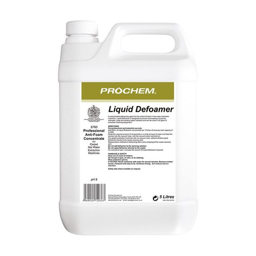 Prochem S760 Liquid Defoamer Concentrate 5L 1010238