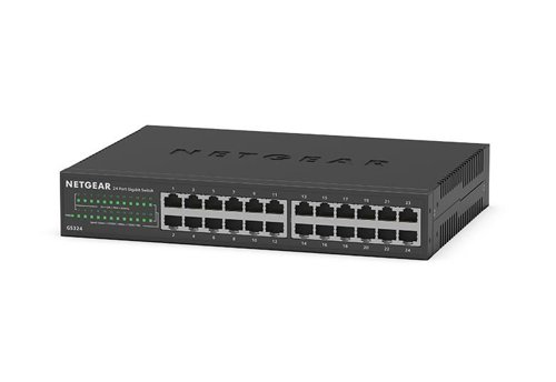 Netgear GS324P 24 Port Unmanaged Gigabit Power over Ethernet 1U Network Switch Netgear