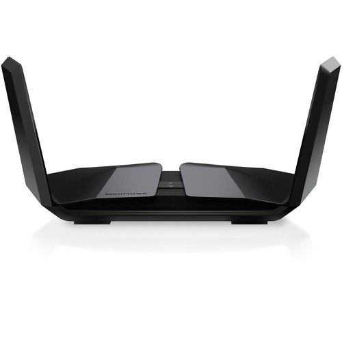 Nighthawk® Tri-Band AX12 WiFi 6 Router is powered by the industry’s latest WiFi 6 (802.11ax) standard with 4 times increased data capacities to handle up to 50 devices in your growing home network. Blazing-fast combined WiFi speeds up to 10.8Gbps and AX optimized 1.8GHz quad-core processor powers smart home automation, ultra-smooth 4K/8K streaming, low latency gaming, and more. Multi-Gig 2.5G Ethernet interface can be used for wired devices on LAN or for getting faster Multi-Gig Internet speed.Plus, eight high-performance antennas on the router amplify WiFi signals for maximized range and reliable coverage for a 5-6 bedroom home.With NETGEAR Armor™, you get multi-layered cybersecurity for an unlimited number of devices that provides encrypted connections, keeps your online activity private, secures lost or stolen devices, and blocks suspicious devices on your network. Easily manage content and time online on any of your family's devices with Circle® Smart Parental Controls.