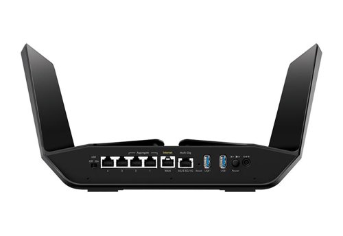 Nighthawk® Tri-Band AX12 WiFi 6 Router is powered by the industry’s latest WiFi 6 (802.11ax) standard with 4 times increased data capacities to handle up to 50 devices in your growing home network. Blazing-fast combined WiFi speeds up to 10.8Gbps and AX optimized 1.8GHz quad-core processor powers smart home automation, ultra-smooth 4K/8K streaming, low latency gaming, and more. Multi-Gig 2.5G Ethernet interface can be used for wired devices on LAN or for getting faster Multi-Gig Internet speed.Plus, eight high-performance antennas on the router amplify WiFi signals for maximized range and reliable coverage for a 5-6 bedroom home.With NETGEAR Armor™, you get multi-layered cybersecurity for an unlimited number of devices that provides encrypted connections, keeps your online activity private, secures lost or stolen devices, and blocks suspicious devices on your network. Easily manage content and time online on any of your family's devices with Circle® Smart Parental Controls.