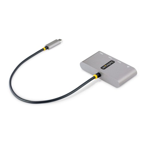 StarTech.com 3-Port USB-C Hub with Ethernet - 3x USB-A Gigabit Ethernet USB 3.0 5Gbps Bus-Powered
