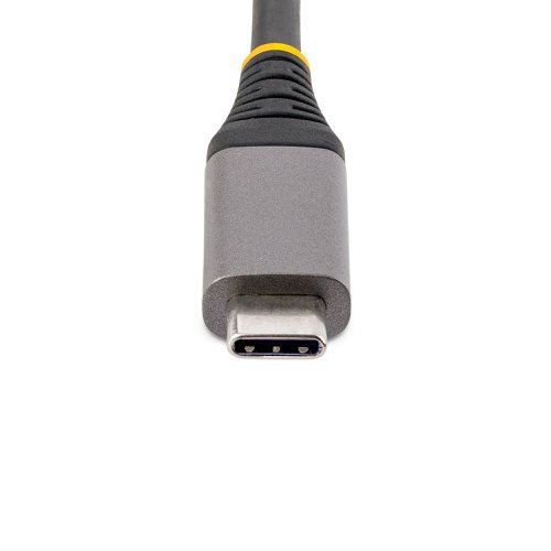 This USB Hub adds three USB-C 3.2 Gen 1 (5Gbps) ports and one Gigabit Ethernet port to a USB-C enabled desktop or laptop computer. The USB Hub connects to a USB-C port on a computer, using the built-in 1ft. (30cm) host cable. The USB hub is backward compatible with USB 2.0 (480Mbps) devices, ensuring support for a wide range of modern and legacy USB peripherals (e.g., thumb drives, external HDDs/SSDs, HD cameras, mice, keyboards, webcams, and audio headsets).The USB hub is compact in size, facilitating portability when travelling.