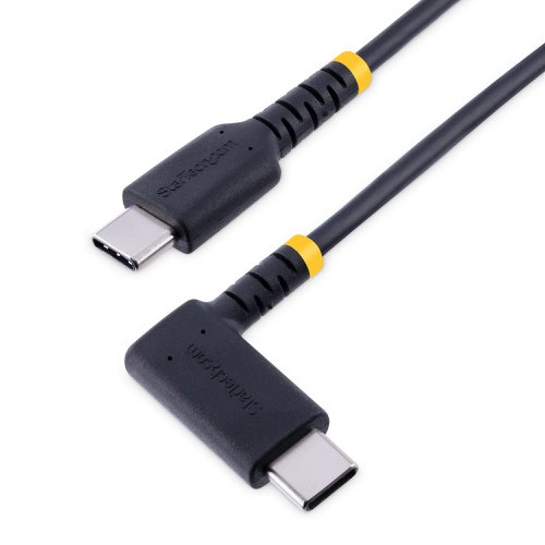 StarTech.com 30cm USB C Right Angled Heavy Duty Fast Charging Cable with 60W Power Delivery