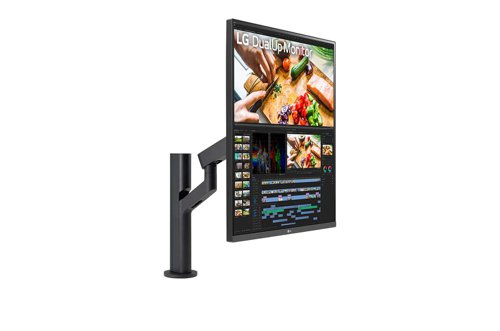 LG 28MQ780B 27.6 Inch 2560 x 2880 Pixels Quad HD Resolution DualUp Ergo HDMI DisplayPort USB LED Monitor