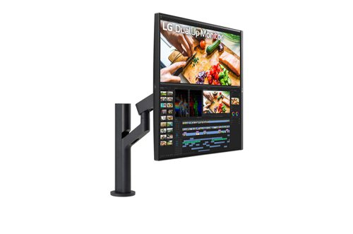 LG 28MQ780B 27.6 Inch 2560 x 2880 Pixels Quad HD Resolution DualUp Ergo HDMI DisplayPort USB LED Monitor Desktop Monitors 8LG28MQ780B