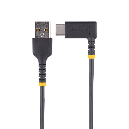 StarTech.com 15cm USB A to Right Angle USB C Heavy Duty Fast Charging Cable