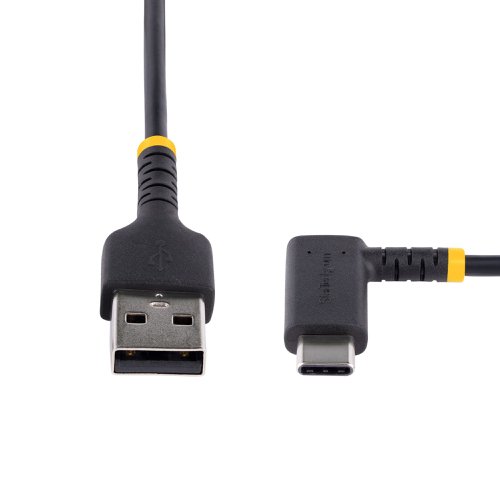 StarTech.com 15cm USB A to Right Angle USB C Heavy Duty Fast Charging Cable