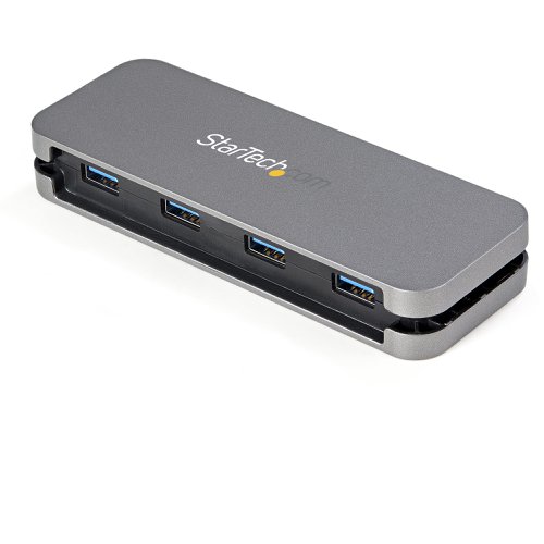 StarTech.com 4 Port USB 3.0 Hub - USB-A to 4 x USB-A - SuperSpeed 5Gbps Portable USB 3.1 Gen 1 Type-A Hub 8STHB30AM4AB