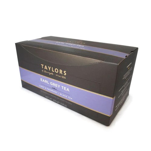 Taylors Earl Grey Tea Envelopes (Pack 100) - 2651RW 39603NT Buy online at Office 5Star or contact us Tel 01594 810081 for assistance